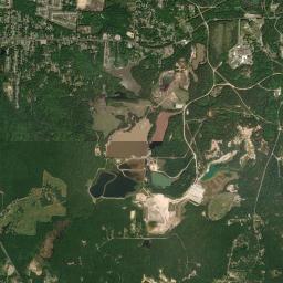 Aerial view of Bauxite Quarries