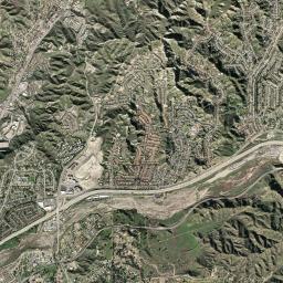 Aerial view of Tick Canyon