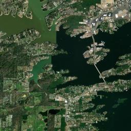 Lake Hamilton High Resolution Satellite Map