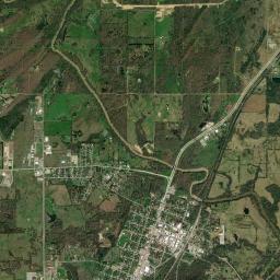 Atoka High Resolution Satellite Map