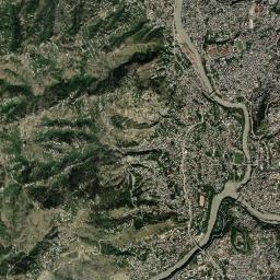 Muzaffarābād High Resolution Satellite Map