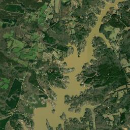 Lake Secession High Resolution Satellite Map