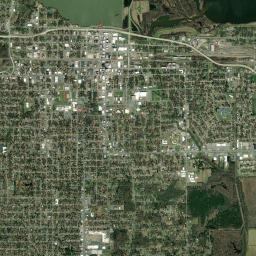 Pine Bluff High Resolution Satellite Map