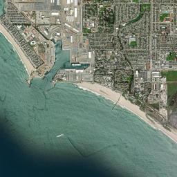 Channel Islands Beach High Resolution Satellite Map