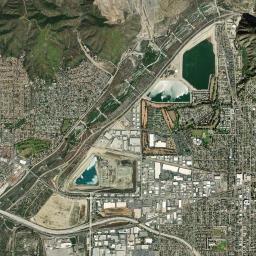 Azusa High Resolution Satellite Map