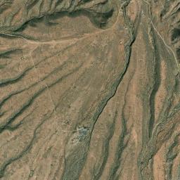 Aerial view of Area of old Stanton mining camp