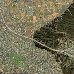 Mentone, CA locator map