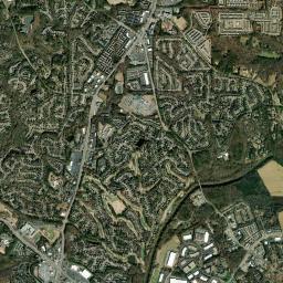 Johns Creek High Resolution Satellite Map