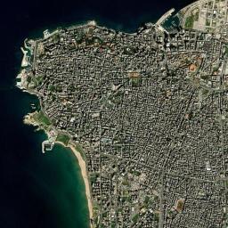 Beirut High Resolution Satellite Map