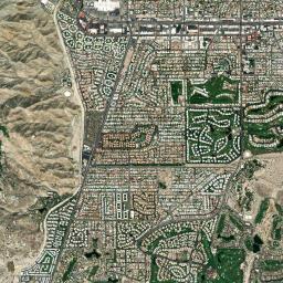 Palm Desert High Resolution Satellite Map