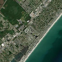 Surfside Beach High Resolution Satellite Map