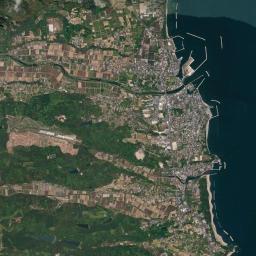 Kunisaki-shi High Resolution Satellite Map