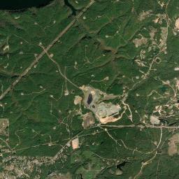 Aerial view of Brookwood Strip Mines