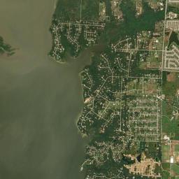 Oak Point High Resolution Satellite Map