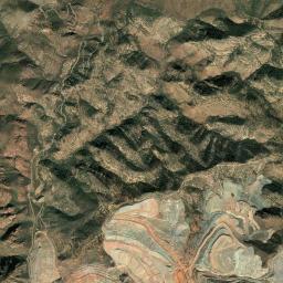 Aerial view of Canyon to N of road 1 mi. S of Apache Nat. Forest
