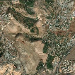 Rosh Pinna High Resolution Satellite Map