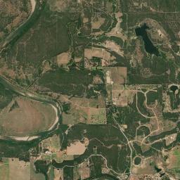 Aerial view of Mineral Wells Fossil Park