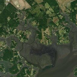 Meggett High Resolution Satellite Map