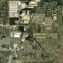 Red Oak High Resolution Satellite Map
