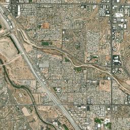 Flowing Wells High Resolution Satellite Map