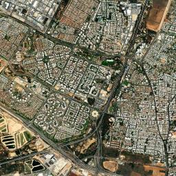 Rishon LeẔiyyon High Resolution Satellite Map