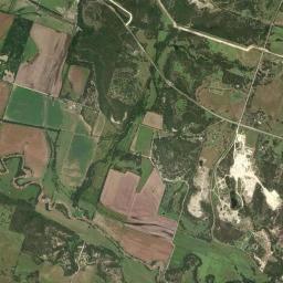 Aerial view of Limestone road cuts