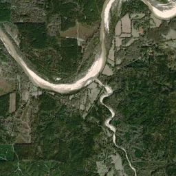 Aerial view of Homochitto River