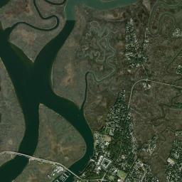 Saint Simon Mills High Resolution Satellite Map
