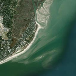 Saint Simons Island High Resolution Satellite Map