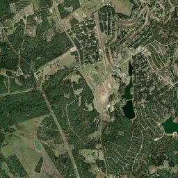 Hilltop Lakes High Resolution Satellite Map