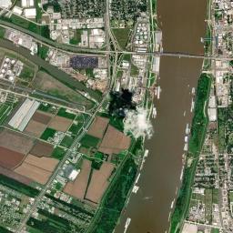 Baton Rouge High Resolution Satellite Map