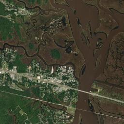Gautier High Resolution Satellite Map