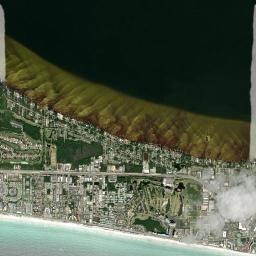 Miramar Beach High Resolution Satellite Map