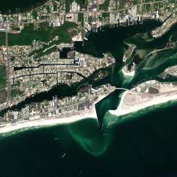 Orange Beach High Resolution Satellite Map