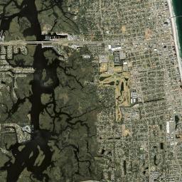Jacksonville Beach High Resolution Satellite Map