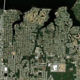 Bay County High Resolution Satellite Map