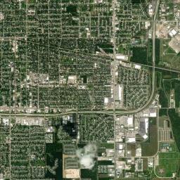 Lake Charles High Resolution Satellite Map