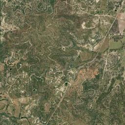 Aerial view of Road cut on E side of US 87