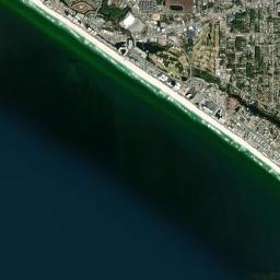 Panama City Beach High Resolution Satellite Map