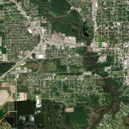 Orange High Resolution Satellite Map