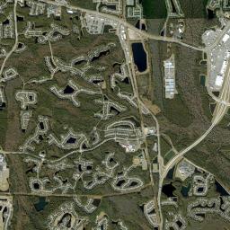 St. Johns High Resolution Satellite Map