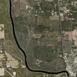 Aerial view of Suwannee River (North)