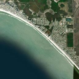 Mexico Beach High Resolution Satellite Map