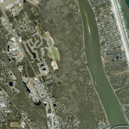 Villano Beach High Resolution Satellite Map