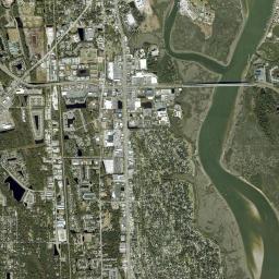 Saint Augustine South High Resolution Satellite Map