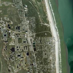 Saint Augustine Beach High Resolution Satellite Map