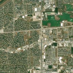 Mission Bend High Resolution Satellite Map