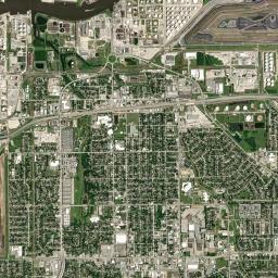 Pasadena High Resolution Satellite Map