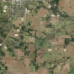 Flatonia High Resolution Satellite Map