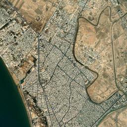 Bandar Ganaveh High Resolution Satellite Map